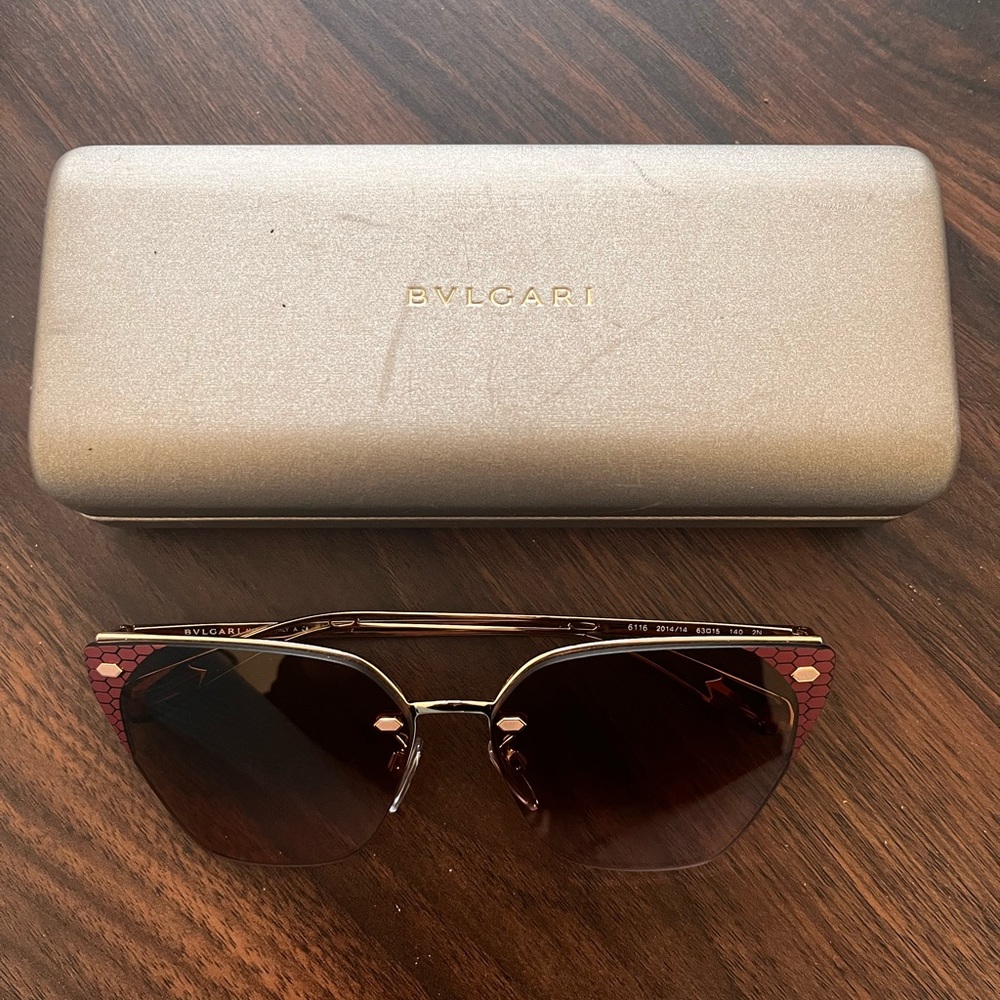 Sunglasses bulgari original Cat Shape with box